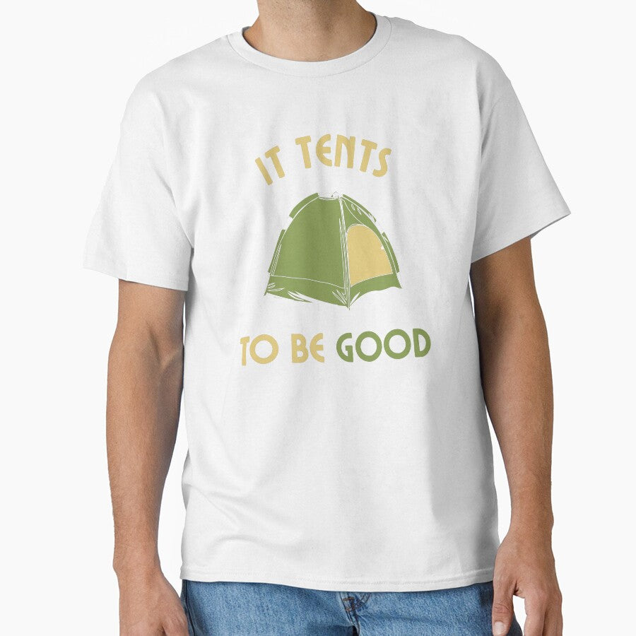 It Tents To Be Good - Funny Camping Pun Design by Bajszon