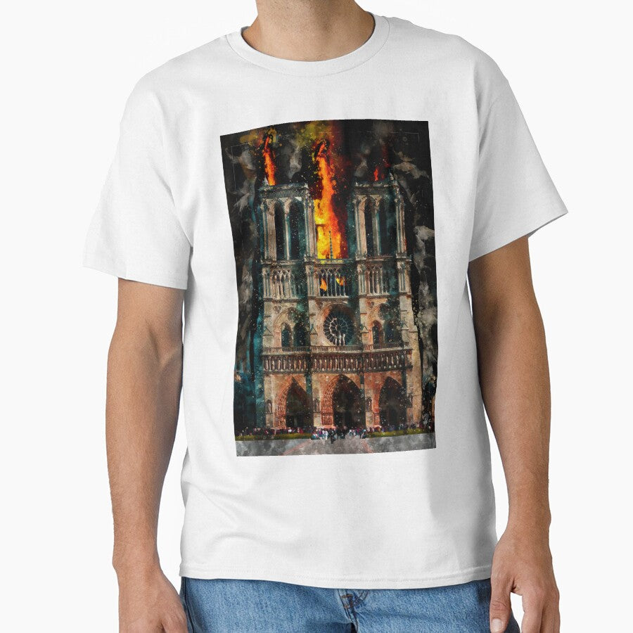 Notre Dame Cathedral on Fire by Theodor Decker