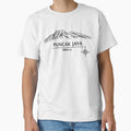 Seven Summits Oceania  Puncak Jaya 4884 m Minimalist Line Art Design by GabeMountainArt