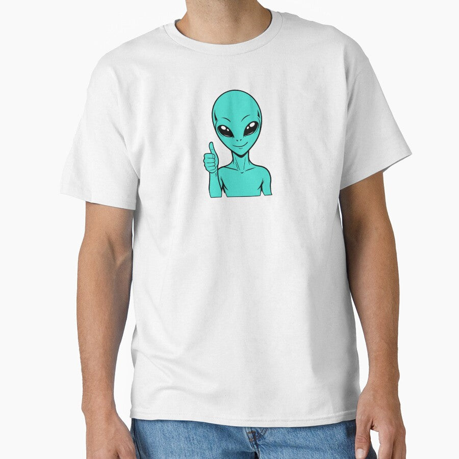 ZORGO Alien Thumbs Up – Funny Space Alien Approval Sticker by The-Visitors