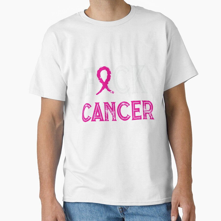 F*ck Cancer Breast Cancer Awareness T-Shirt by AllStarMerch