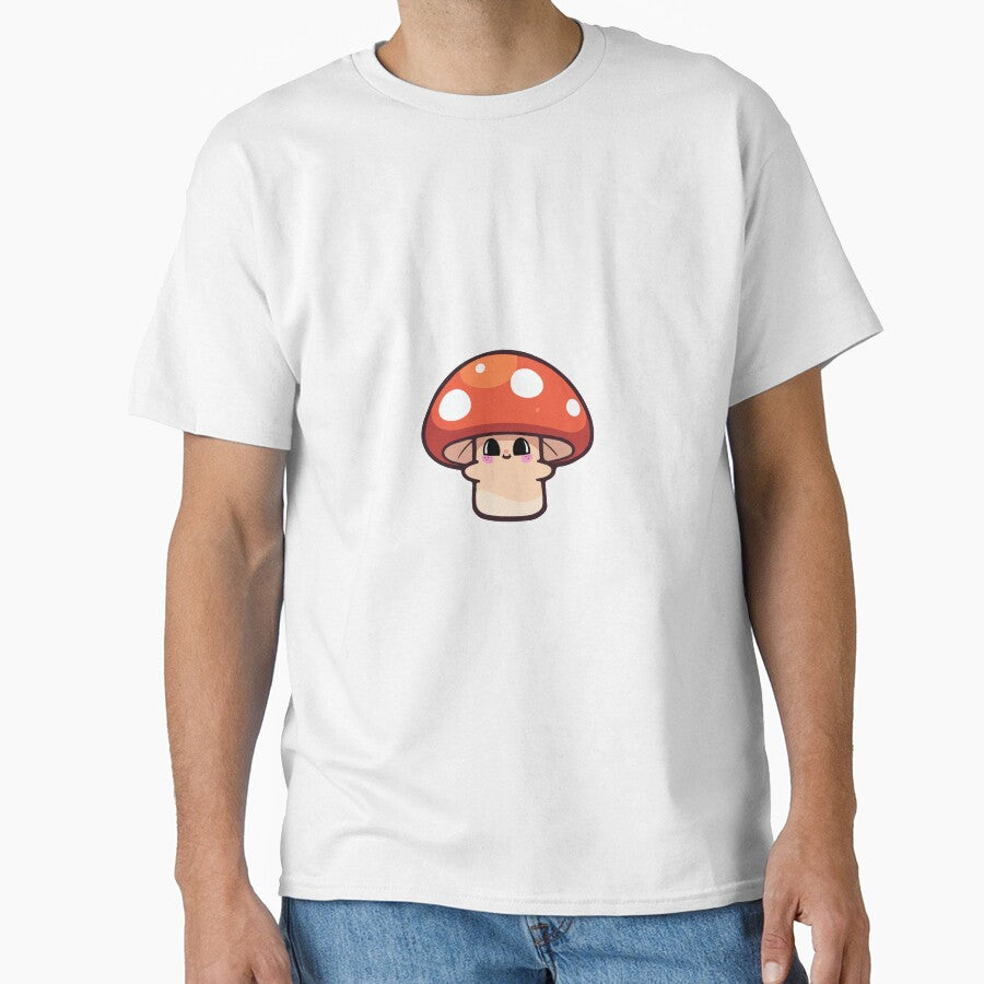 Red and White Kawaii Mushroom – Cute Forest Sticker by Blueprint&co