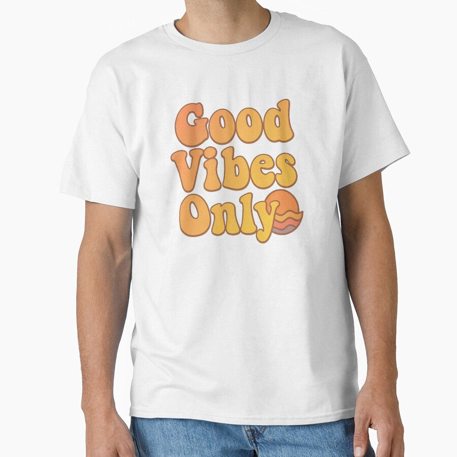 Good Vibes Only | Bubbly Font Aesthetic | Orange Positivity Drip | Gen Z Mood Boost | Delulu Style Energy | Happycore Fashion | Visual Uplift by LOWKEY LEGENDARY APPAREL™