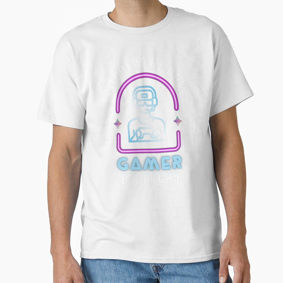 Student By Day Gamer By Night -  Gaming Life -  Gifts for Gamers by The Red Nox