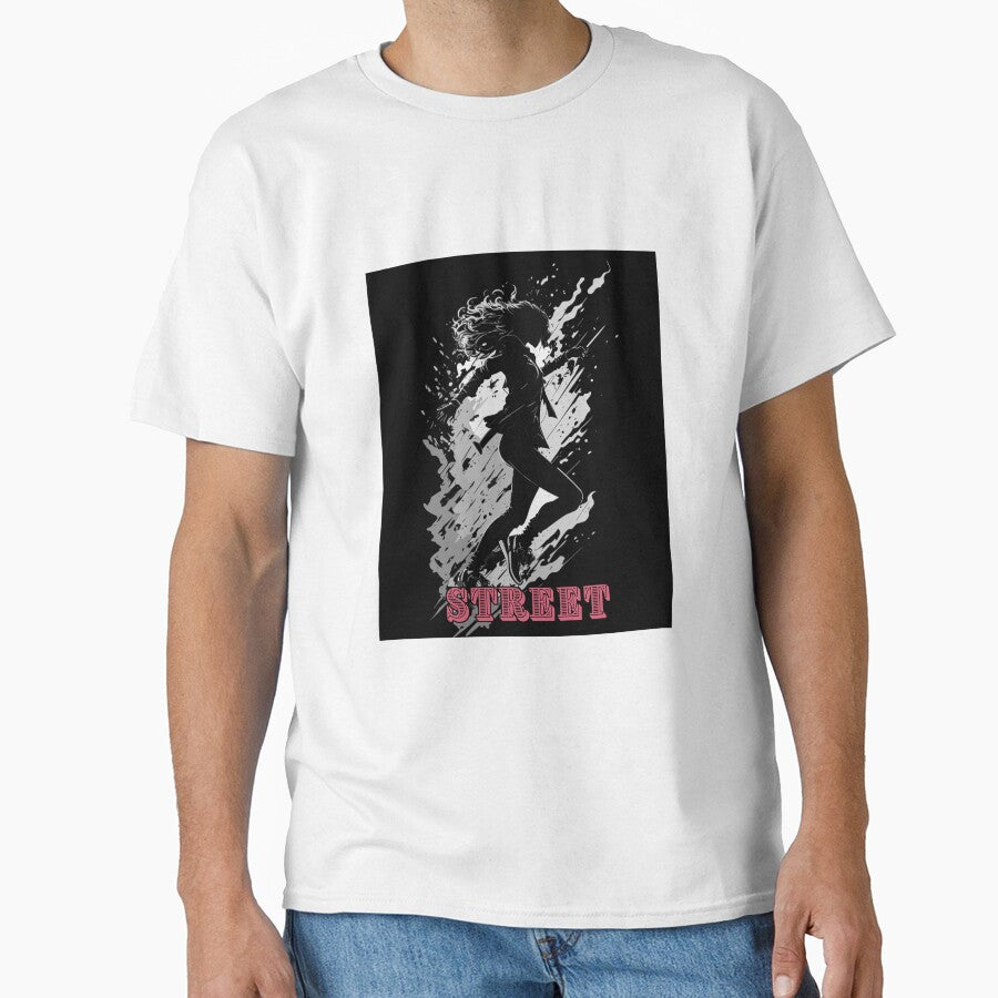 running woman in black and white by MacLis