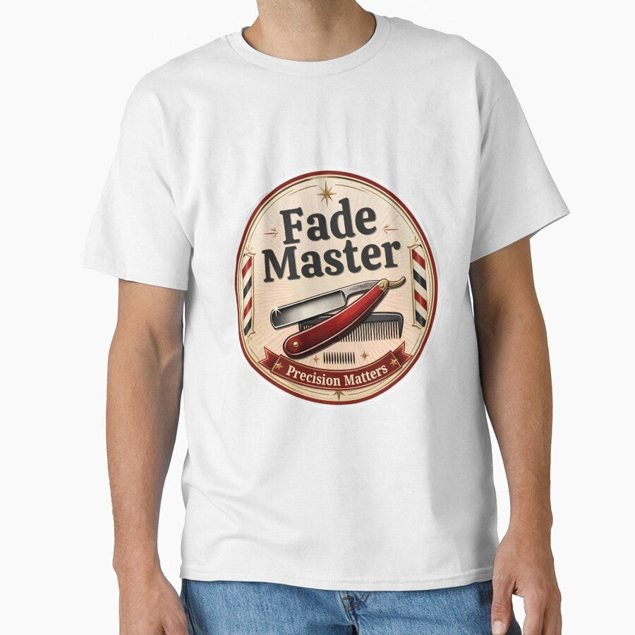Fade Master Precision Matters Vintage Barber Emblem by Barber MD Culture