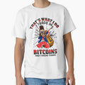 Cryptocurrency Bitcoin Trader Crypto Millionaire Classic T-Shirt by Graphix King
