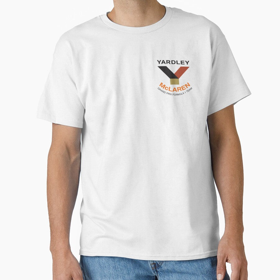 Yardley McLaren Formula One Team 1971-74 F1 small logo - Peter Revson, Denny Hulme, Jody Sheckter, Mike Hailwood by retropetrol