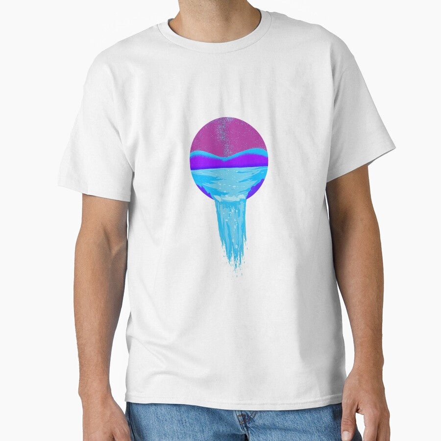 Vaporwave Aesthetic Mountain Waterfall by YesterDayCheck