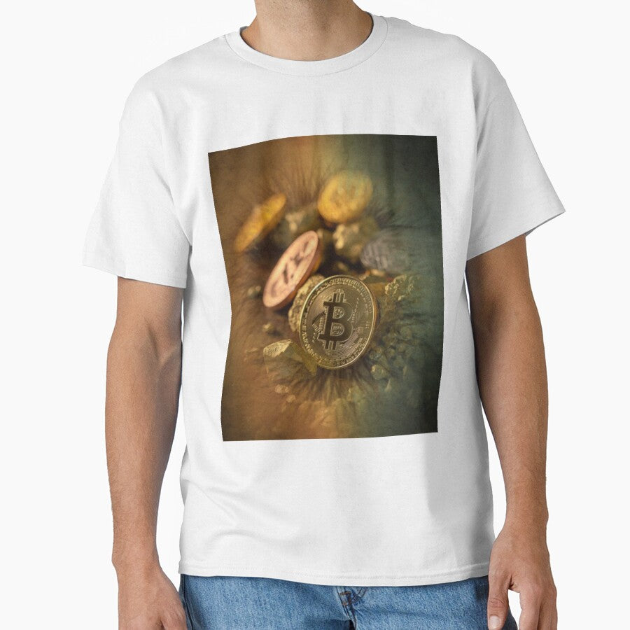 Bitcoin Crypto Wall Art by Gaynor Burrows