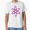 Red Neon Lights Cosmos Atom by Milasneeze