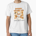 Spooky Teacher Life Cute Ghost Halloween Design by RuweisVibes