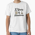 X Years of Adventures – Vintage Anniversary Design by ShoopingAn Unisex , , , Long Sleeve Tee