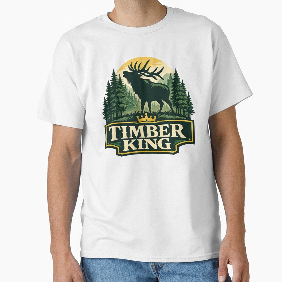Timber King Elk Hunting Forest Design by SaDesign99