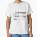 American Flag Biker Motorcycle Short Sleeve by busjyrrsr40
