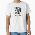 Yoga Quote Worry Less Yoga More Motivational Saying by SoccaTamam