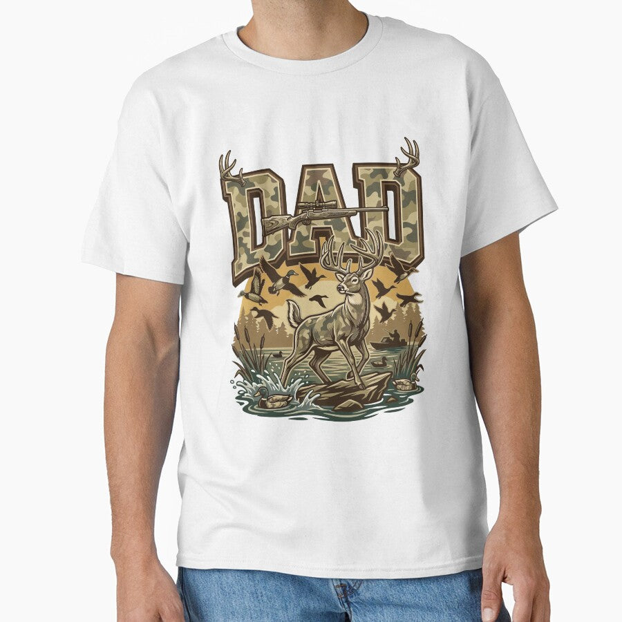 Hunting Dad Deer Duck Hunter Father's Day Gift by KroghDs