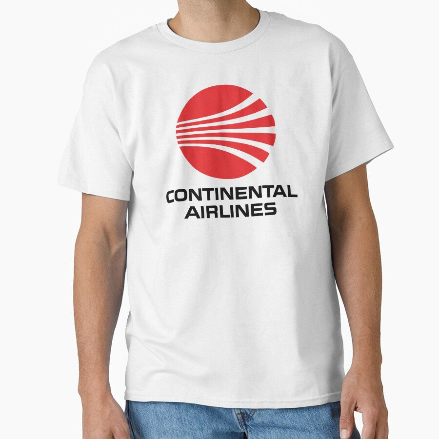 Continental Airlines T-Shirt - Retro Logo Shirt - Defunct Airline by Past-Imperfect