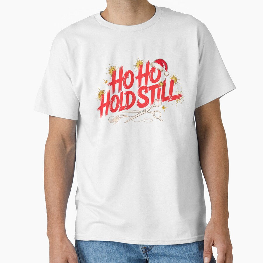 Ho Ho Hold Still Hairdresser Christmas by MadCatPrints