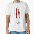 Classic Spoon Fishing Lure - Red White Stripe by BlueSkyTheory