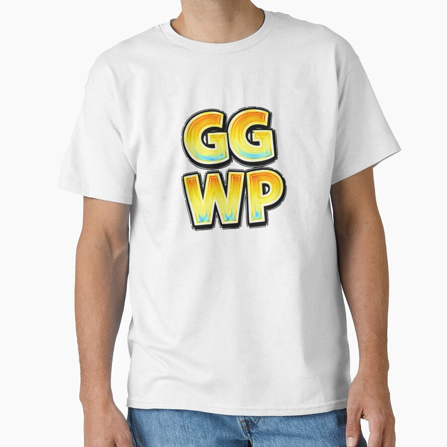 GG WP Funny Gamer Typography by Mac Sketches