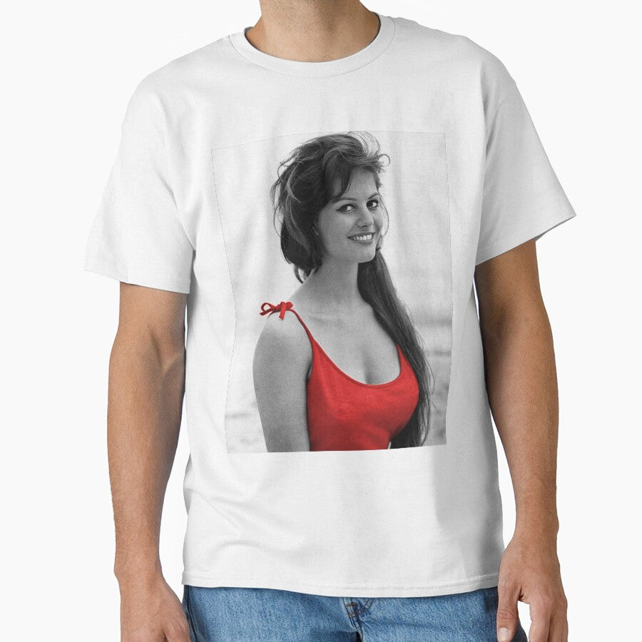 Claudia Cardinale with red shirt by carmencuarzo