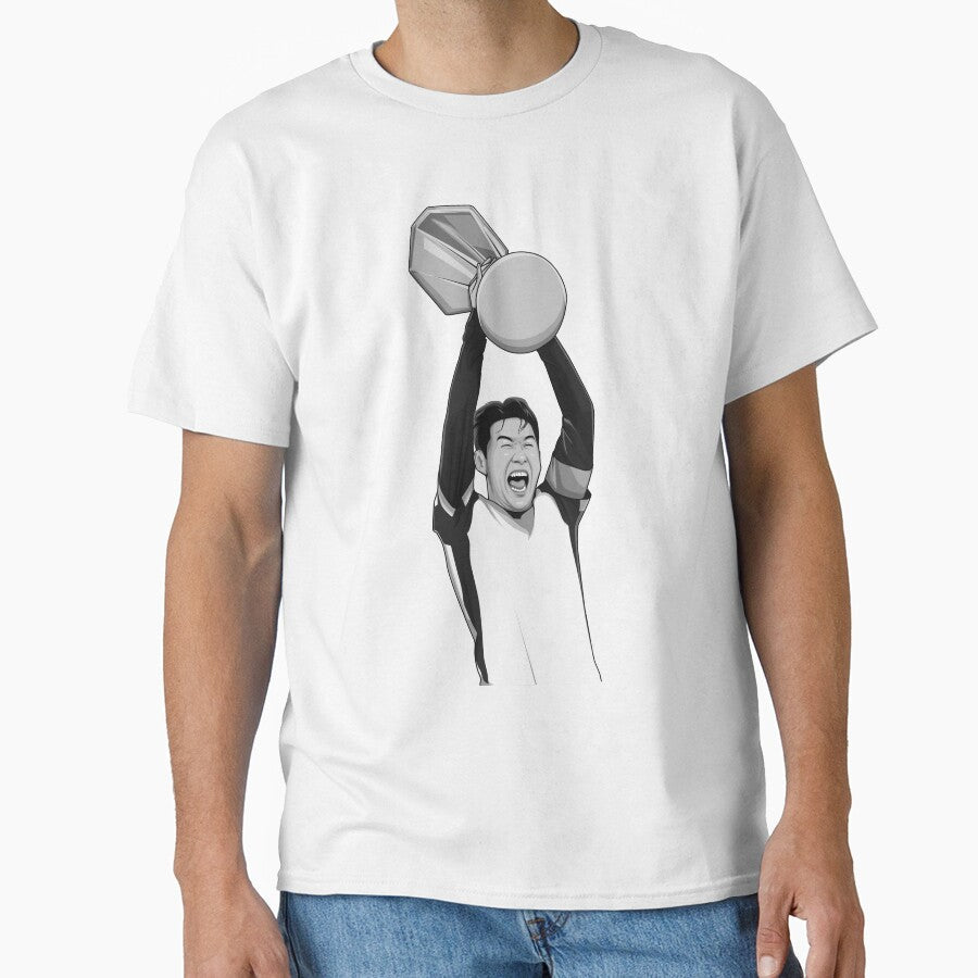 Son Heung-min Black and White Version by Aldduardo Unisex , , , Long Sleeve Tee