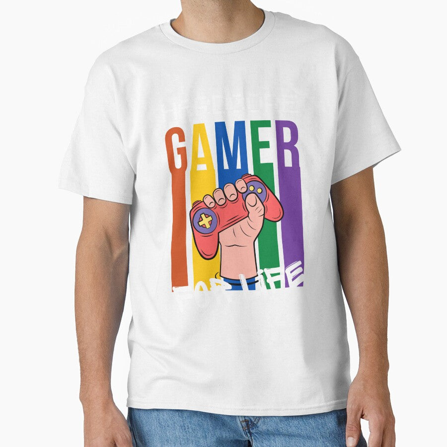Hardcore Gamer For Life Video Gamer Geek by NNDraw