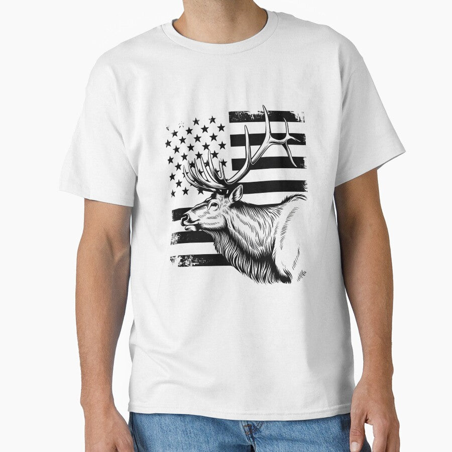 US Elk Deer Shirt | Deer Elk Hunting | Wild Hunter -  USA Outdoor by SlocifieShop