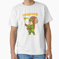 Fun Squirrel Scout Camping Design with Flag by MSHobbies