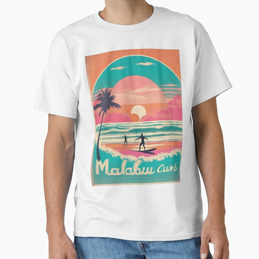 Longboards at Sunset | Retro California Surf Print by Esterlane