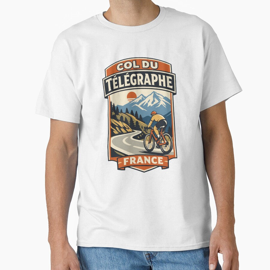 Col du Télégraphe France Cycling Retro Graphic by JackCurtis1991