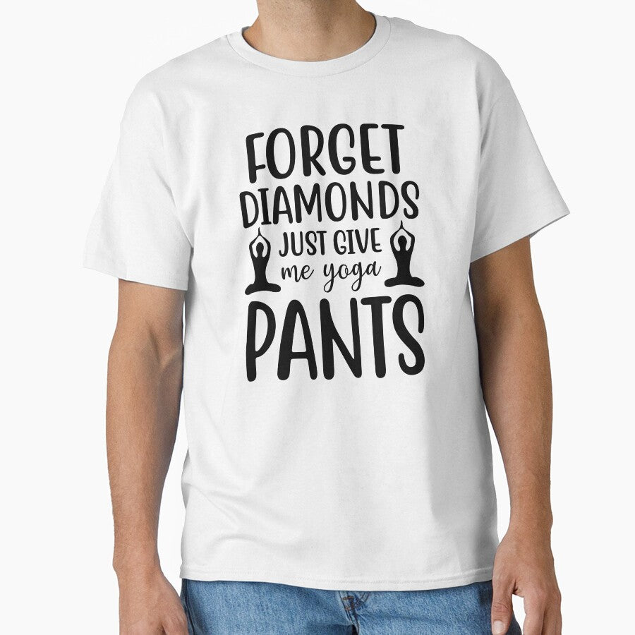 Yoga Quote Forget Diamonds Just Give Me Yoga Pants Motivational Sayings by SoccaTamam