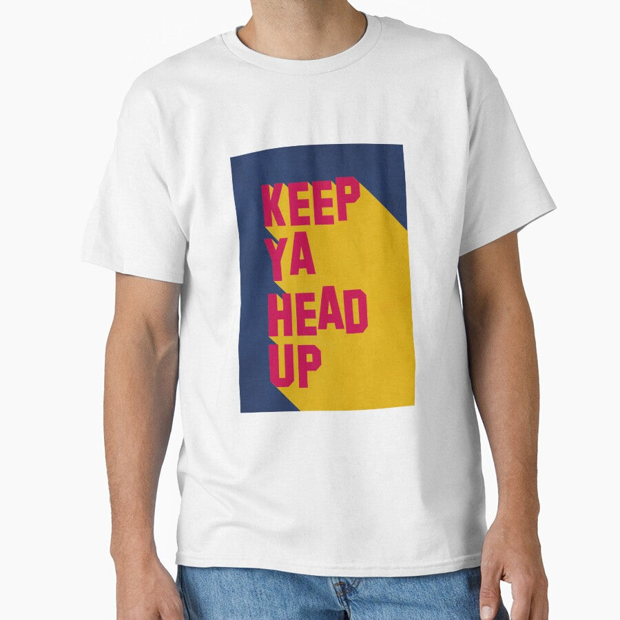 Keep Ya Head Up Old School Hip Hop Inspired Poster by ikidyounot