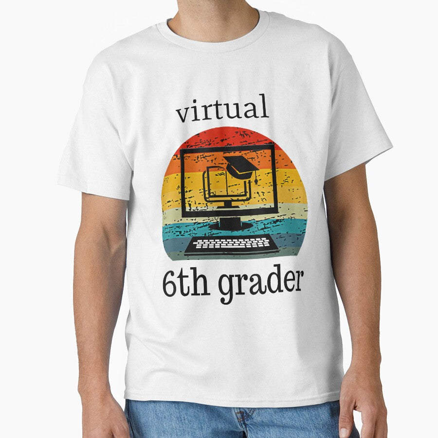 Virtual 6th grader vintage Distance Learning Back to School by Lykhota97