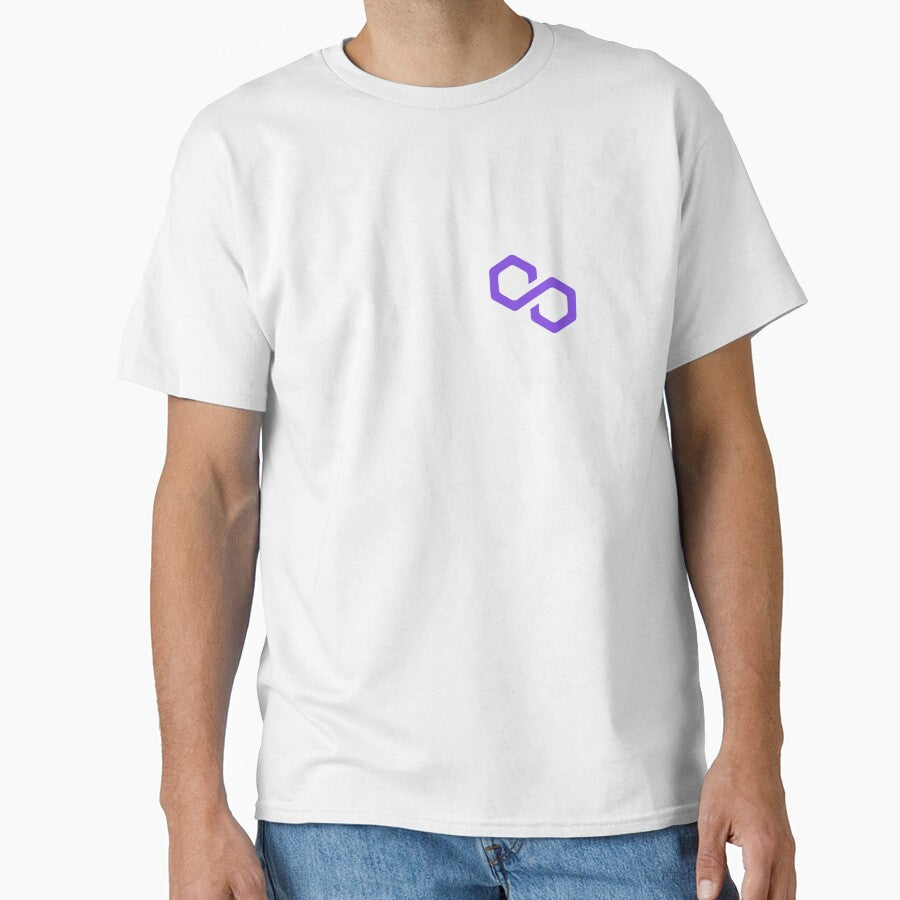 Polygon MATIC Crypto Token Logo Infinity Hexagon by dmorcu