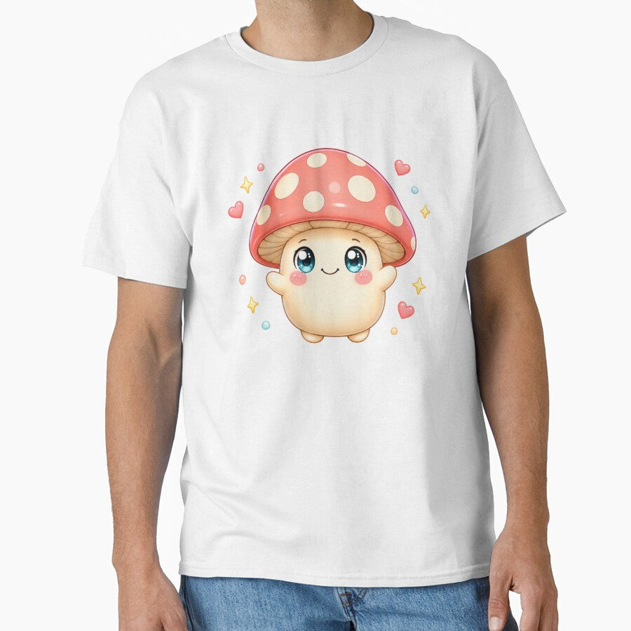 Kawaii Mushroom Character | Cute Cottagecore Goblincore Art by Dulxoz