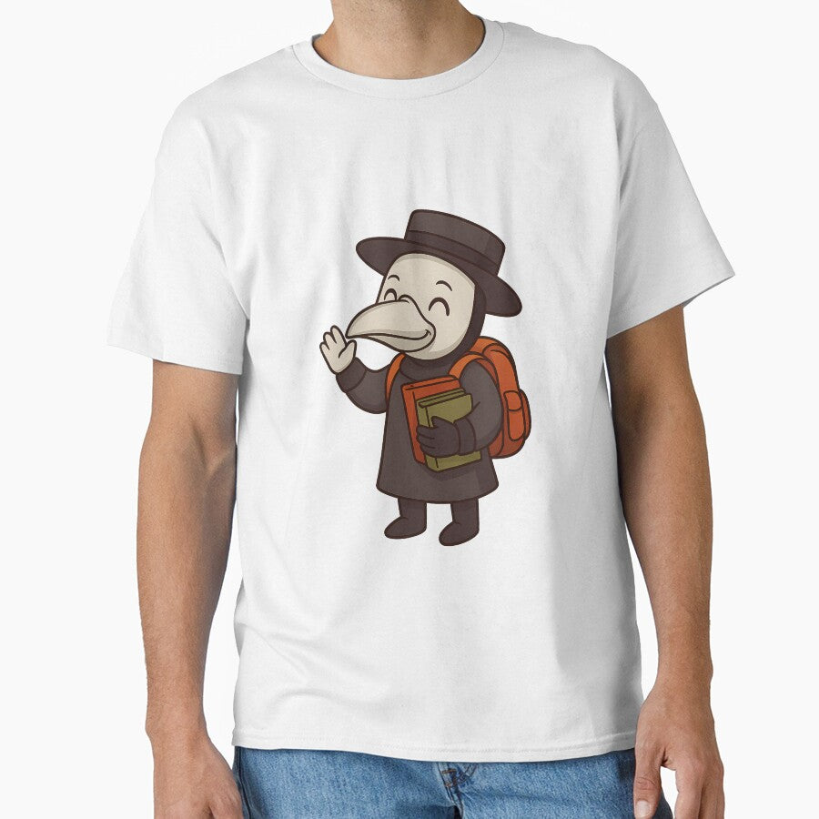 Back-to-School Plague Doctor – Cute Spooky Student Design by designsbyhw