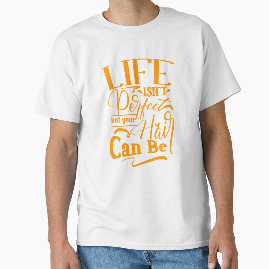 Life Isn't Perfect But Your Hair Can Be Hairdresser Quote by Open Canvas