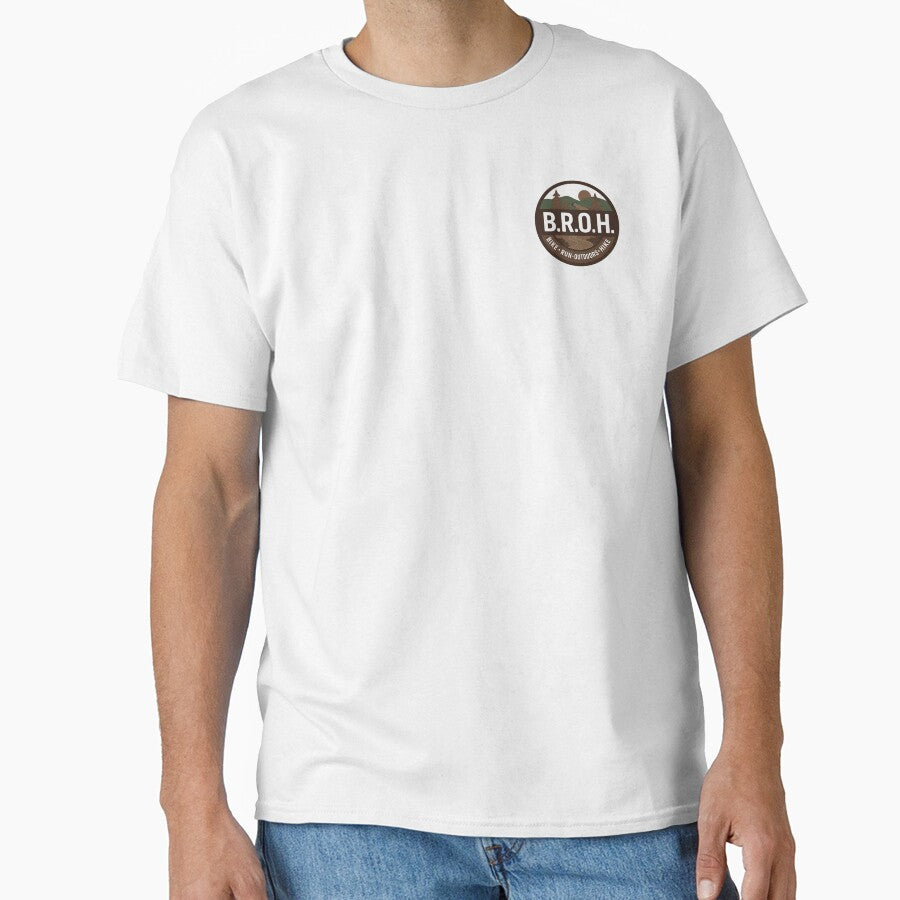 BROH Outdoor Badge Logo Shirt Bike Run Outdoors Hike Canada Earth tone by BROHLine Studio