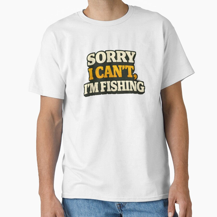 Sorry I Can’t, I’m Fishing – Funny Fishing Quote Design by SVALANART