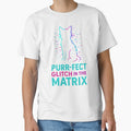 Purr-fect Glitch in the Matrix Cat Animal Funny Pun by TroyTheTerrific