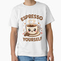 Espresso Yourself – Funny Coffee Pun Caffeine Lover Design by rushaib