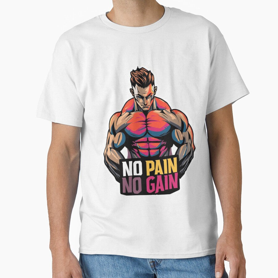 No Pain No Gain | Gym Stickers by Panda-creates