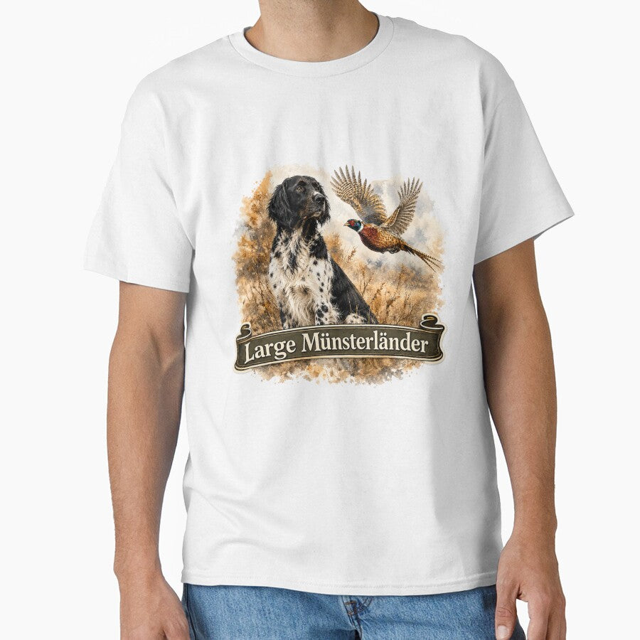 Large Münsterländer with Ring-necked Pheasant by TammyHunterArt