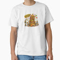 Burger Tower Giant Cheeseburger Construction Funny Graphic by irfanshikh