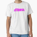 #Fitness Hashtag Fitness Gym Motivational Workout Stuff Pink by Jason Gilbert