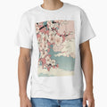 ukiyo-e style design of cherry blossoms and clouds by Izzypark13