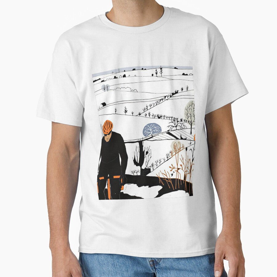 Cyclist In Black Suit Illustration by AverilArt