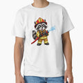 Raccoon firefighter by Gokuxtreme